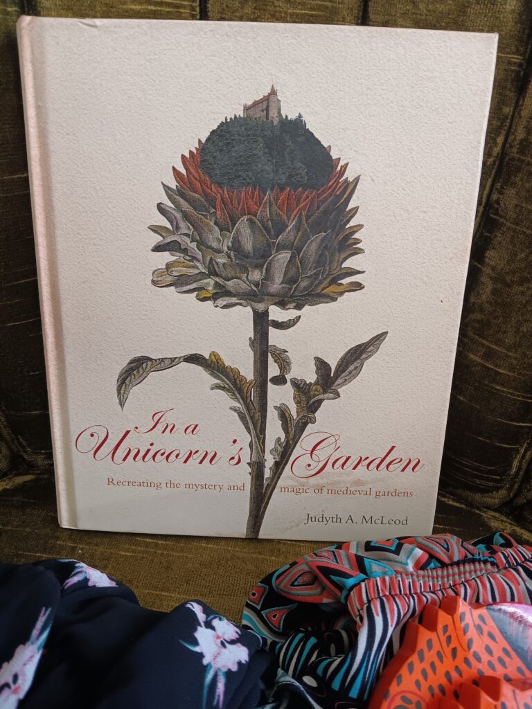 Image of a book: Judyth A. McLeod's In a Unicorn's Garden: Recreating the mystery and magic of medieval gardens (Murdoch, 2009).